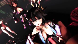 Mmd R18 Hot and Sexy Bitch Princess become Personal Slut of the People in the Kingdom