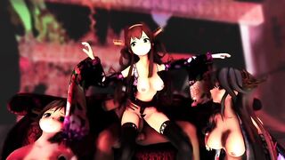 Mmd R18 Hot and Sexy Bitch Princess become Personal Slut of the People in the Kingdom