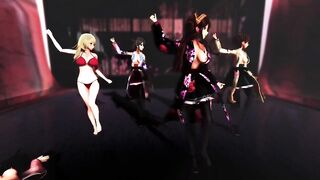 Mmd R18 Hot and Sexy Bitch Princess become Personal Slut of the People in the Kingdom
