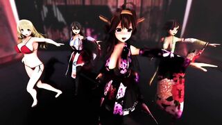 Mmd R18 Hot and Sexy Bitch Princess become Personal Slut of the People in the Kingdom