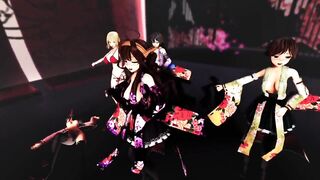 Mmd R18 Hot and Sexy Bitch Princess become Personal Slut of the People in the Kingdom