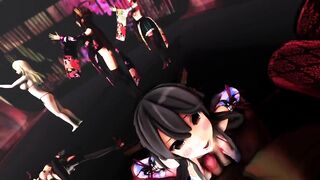 Mmd R18 Hot and Sexy Bitch Princess become Personal Slut of the People in the Kingdom