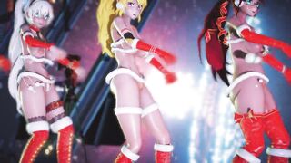 Mmd R18 Spongebob Square Pants Joint the Party with -ruby Weiss Blake Yang Pyrrha