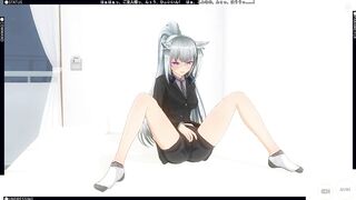 3D HENTAI Cute Masturbation and Cums