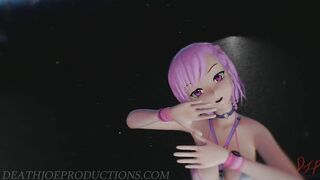 MMD SFW Pink Misaka - Donut Hole 1085