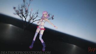 MMD SFW Pink Misaka - Donut Hole 1085