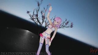 MMD SFW Pink Misaka - Donut Hole 1085