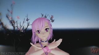 MMD SFW Pink Misaka - Donut Hole 1085