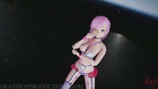 MMD SFW Pink Misaka - Donut Hole 1085