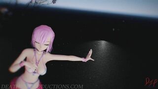 MMD SFW Pink Misaka - Donut Hole 1085