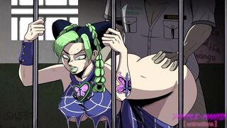 Jolyne Cujoh Gets her Thicc Ass Interrogated (Jojo's Bizarre Adventure Commission)