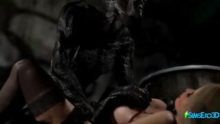 Monster in an Abandoned City (3D Hentai)