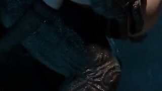 Jill Valentine with Perfect Tits Fucks Big Monster