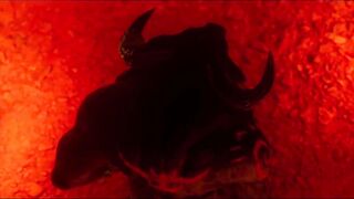 3D Demonic Minotaur Cumshots on Tribal Womans Face