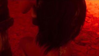 3D Demonic Minotaur Cumshots on Tribal Womans Face