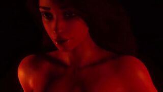 3D Demonic Minotaur Cumshots on Tribal Womans Face