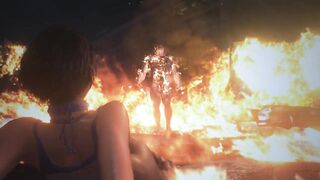 Girl with Huge Tits and Ass tries to Escape from a Monster with a Huge Cock | Porno Game 3d