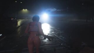 Girl with Huge Tits and Ass tries to Escape from a Monster with a Huge Cock | Porno Game 3d