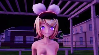 Hatsune Miku hypnotized Rin into an obedient slut