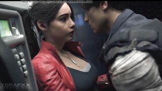 Claire Redfield Fucks In A Phone Booth