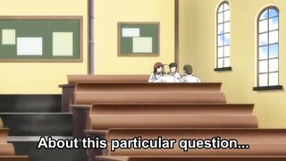 Naughty teacher take your cum in front of her students
