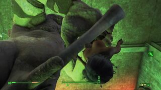 Huge Monster Giant with Big Cock makes Fetish for Girls | Fallout 4