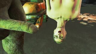 Huge Monster Giant with Big Cock makes Fetish for Girls | Fallout 4