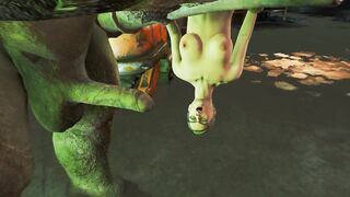 Huge Monster Giant with Big Cock makes Fetish for Girls | Fallout 4