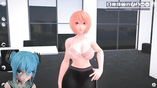 Stepsister Works in the Office [office Sharing Game] Touched her Tits P1