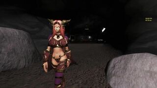 World Warcraft Porn. Alexstrasza was Captured in the Hands of a Gnome!