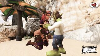 World Warcraft Porn. Alexstrasza was Captured in the Hands of a Gnome!