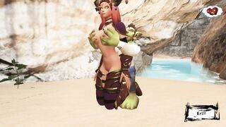 World Warcraft Porn. Alexstrasza was Captured in the Hands of a Gnome!