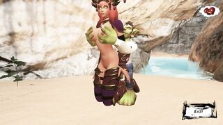 World Warcraft Porn. Alexstrasza was Captured in the Hands of a Gnome!