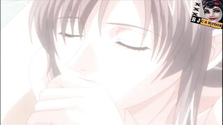HENTAI Busty BLOWJOB Uncensored TITJOB Big Tis Sucks Cock TITFUCK Cum Mouth, Anime Fellatio Suckoff