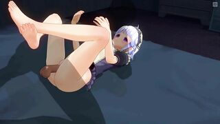 3D HENTAI the Maid came at Night for your Sperm