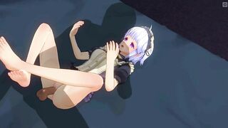 3D HENTAI the Maid came at Night for your Sperm