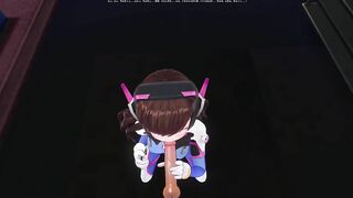 3D HENTAI DVA wants to Taste your Cum