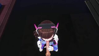3D HENTAI DVA wants to Taste your Cum