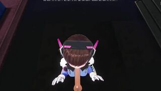 3D HENTAI DVA wants to Taste your Cum