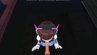 3D HENTAI DVA wants to Taste your Cum