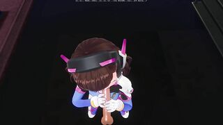 3D HENTAI DVA wants to Taste your Cum