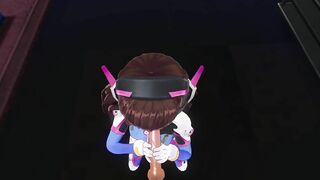 3D HENTAI DVA wants to Taste your Cum