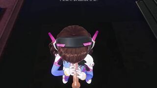 3D HENTAI DVA wants to Taste your Cum