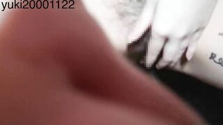 Graffiti Japanese Woman Yuki Inserting Masturbation with very Thick Pen Foreign Object Insertion