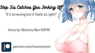 Step Sis Catches you Jerking off (Audio Only)