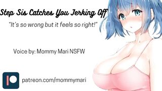 Step Sis Catches you Jerking off (Audio Only)