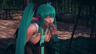 Miku does Blowjob
