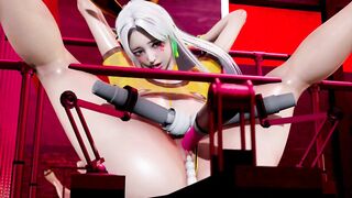 3D Realistic: Horny & Shy COSPLAYER GIRL EXTREMELY Satisfied by DILDO MACHINE FUCK!!