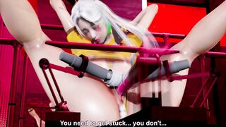 3D Realistic: Horny & Shy COSPLAYER GIRL EXTREMELY Satisfied by DILDO MACHINE FUCK!!