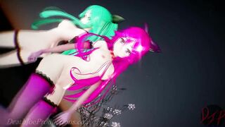 MMD R18 4k Mirror Dance Yamakaze - Lupin 1032